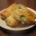 かむいわんわん's cooksnap of when they made ☆卵チーズとろ〜りアボカド春巻き☆.
