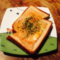 kaokaofood's cooksnap of when they made お好み焼き風トースト♬.