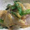 かお1200's cooksnap of when they made 【ぐうたら】ぶり の ぬた.