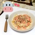 ともぺりん's cooksnap of when they made 鮭のクリームパスタ.