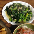 やまきさん's cooksnap of when they made ∽∽小松菜とほたて缶のさっと炒め∽∽.