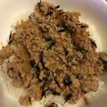むちん質's cooksnap of when they made ほうれん草★豚肉★ひじき★栄養バランス丼.