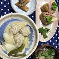 クックYKA3RM☆'s cooksnap of when they made ふわふわ♪蓮根入り肉団子と春野菜の煮物.