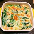 よいしゃ。's cooksnap of when they made パイ生地なしのほうれん草キッシュ.
