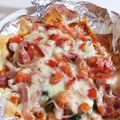 緑チャン's cooksnap of when they made フライパンで春巻きの薄焼きピザ.