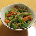 もんしゅしゅ's cooksnap of when they made 簡単！ピーマンと人参のゴマ和え.