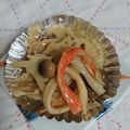 イチゴ、イチゴ。's cooksnap of when they made レンコンと椎茸・カニカマのごまあえ♪.