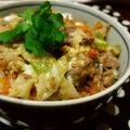 Akosua's cooksnap of when they made 牛肉ごぼうの卵とじ丼.