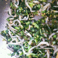 ytoh's cooksnap of when they made 大根の葉とちりめんじゃこのごま油炒め.