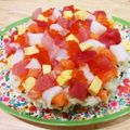 ✾haru✾'s cooksnap of when they made バラちらし風ケーキすし.