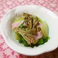 yasutonton's cooksnap of when they made 大根と舞茸のソテー◇サラダ仕立て.