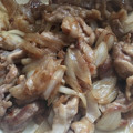 かよばぁ's cooksnap of when they made *豚こま切れ肉の生姜焼き*安く手早く♪.