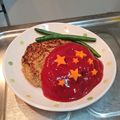 yuka518's cooksnap of when they made ウチの定番*ふっくらハンバーグ.