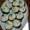 sorairoha's cooksnap of when they made 恵方巻に◇ツナとかにかまのサラダ巻寿司.