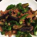 ちっくるーむ's cooksnap of when they made 肉味噌で♪茄子とピーマンの炒めもの♪♪.