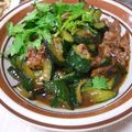 ももん♪'s cooksnap of when they made ダイエット胡瓜08　肉胡瓜炒め+パクチー.
