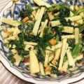 tanoyuki's cooksnap of when they made ほうれん草とりんごのピーナツ和え.