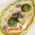 riria♪'s cooksnap of when they made 芽キャベツとさつまいもシチュー.