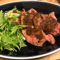 achicchi's cooksnap of when they made フライパンで簡単ローストビーフ和風ソース.