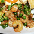 hitoooome's cooksnap of when they made グリーンピースと海老のマヨ炒め.