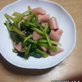 クックW0QY9S☆'s cooksnap of when they made ほうれん草とウィンナーの醤油炒め.