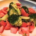 ぺっぺぺ72's cooksnap of when they made トマトとブロッコリーのごま油和え.