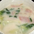 キャロ♪'s cooksnap of when they made チンゲン菜のミルク煮.