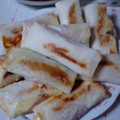 Taruhi's cooksnap of when they made ∽∽さつまいもとチーズの焼き春巻き∽∽.