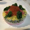 さよき's cooksnap of when they made ひな祭り♡ひし餅風ちらし寿司ケーキ.