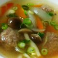 クック64OY6U☆'s cooksnap of when they made 簡単！豚ひきの肉団子で野菜あんかけスープ.
