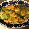 caddis12's cooksnap of when they made エビとチンゲン菜の卵炒め.