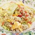 ♡礼♡'s cooksnap of when they made レタスたっぷり☆釜揚げ桜海老チャーハン.