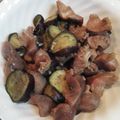 よしみあみつまさママ's cooksnap of when they made 砂肝と茄子のアヒージョ風♪.