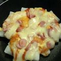 lick182182's cooksnap of when they made 簡単！フライパンでもちピザ.