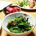 ハチワレねこ's cooksnap of when they made 納豆とほうれん草のスタミナ炒め.
