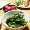 ハチワレねこ's cooksnap of when they made 納豆とほうれん草のスタミナ炒め.