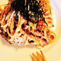 Nat728's cooksnap of when they made 明太子ときのこのスパゲッティ.