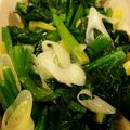 3426's cooksnap of when they made ほうれん草と長ネギのナムル.