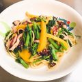 ぱんだ170071's cooksnap of when they made タコと菜の花の和風パスタ♡.
