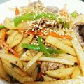 みちまるみつまる's cooksnap of when they made 細切りじゃが芋と牛肉のゆず胡椒炒め.