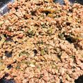 あんころんぬ's cooksnap of when they made お花見用　おにぎり①甘韓ミンチそぼろ.