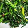 Macaw's cooksnap of when they made 春菊と鰹節の胡麻油炒め.
