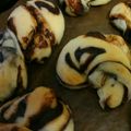 たべたべこ's cooksnap of when they made チョコ✿シートで✿マーブル✿パン.