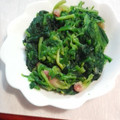 春夏美's cooksnap of when they made ほうれん草とベーコンのバター炒め♪.