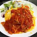 yupi345's cooksnap of when they made きのこたっぷりトマトソースオムライス.