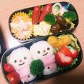 えりんぎ☆☆☆'s cooksnap of when they made 雪だるまのキャラ弁当.