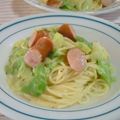 中華街's cooksnap of when they made キャベツときのこの簡単パスタ.