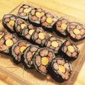 pomi2416's cooksnap of when they made ひなまつりに☆お花の飾り寿司♪.