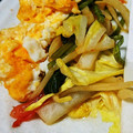 500k's cooksnap of when they made 白菜トマトの卵とじ.