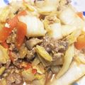 めしゅちゃん's cooksnap of when they made まろやか♪豚肉と白菜の卵チーズ中華炒め.